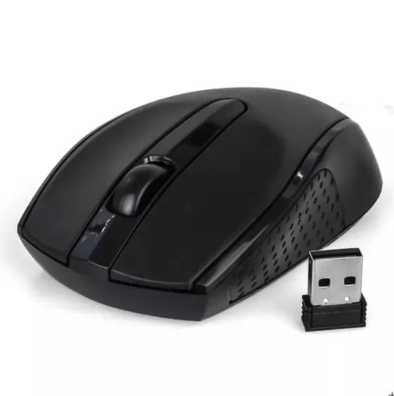 Kit Teclado E Mouse Multimídia Sem Fio Wireless 2.4ghz Abnt2 Preto Preto