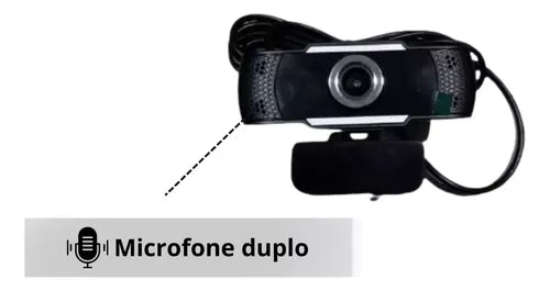 Webcam Rotativa Usb Full Hd 1080p Microfone Pra Computador