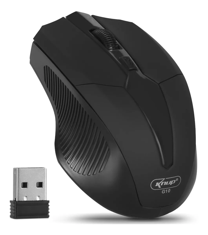 Mouse Sem Fio Wi-fi Gamer Pc Notebook Usb Óptico Anatômico