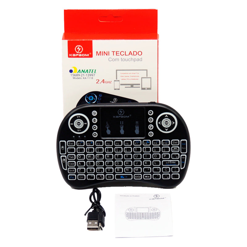 Mini Teclado Wireless Pc Android Tv Smart