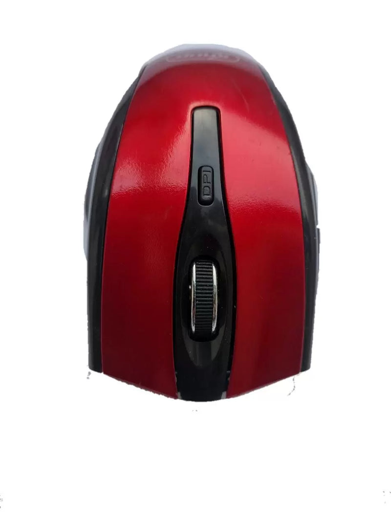 Mouse Sem Fio 6 Botões DPI Ajustável Knup KP MU 404 - Vermelho