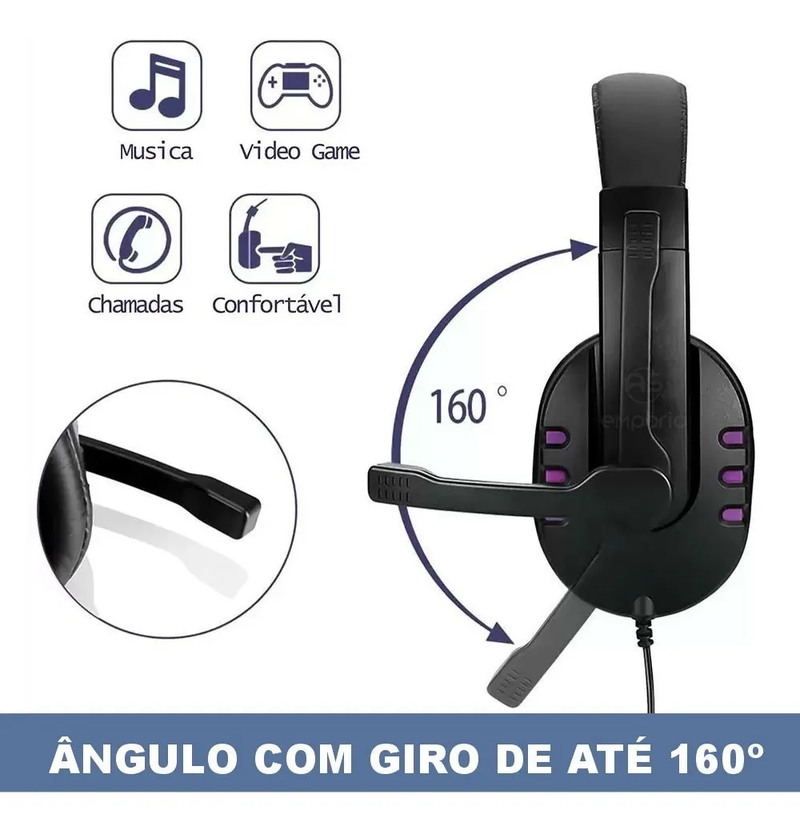 Fone De Ouvido Gamer Bm216 Headset - Bmax