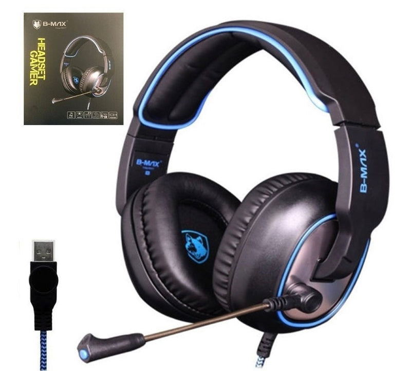 Fone De Ouvido Gamer Usb 7.1 Com Microfone B-max Bm 217