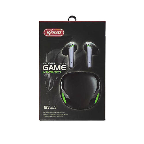 Fone de Ouvido Bluetooth TWS 5.1 Wireless Gamer Knup - KP-TWS07