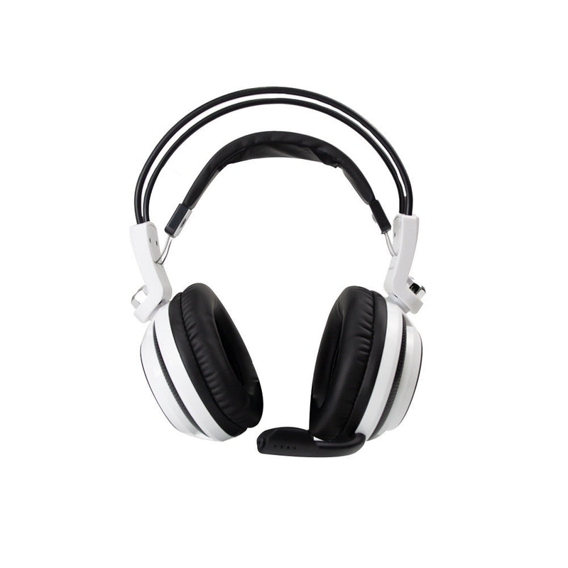 Fone De Ouvido Headset Gamer Over-ear  Knup Kp400 Branco E Preto