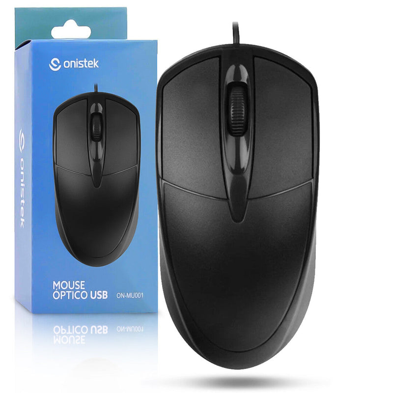 Mouse Óptico com Fio Usb 3 Botões 1000 dpi ONISTEK - ON-MU001