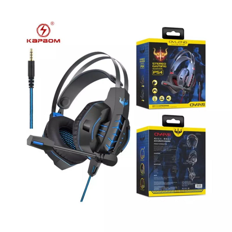 Fone de Ouvido Headset Gamer p/ Ps4 e X-one com Microfone OVLENG - OV P20