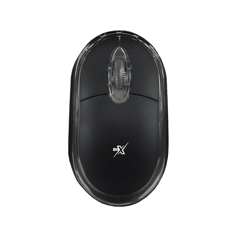 Mouse Brx 1000dpi Usb 3 Botões Preto