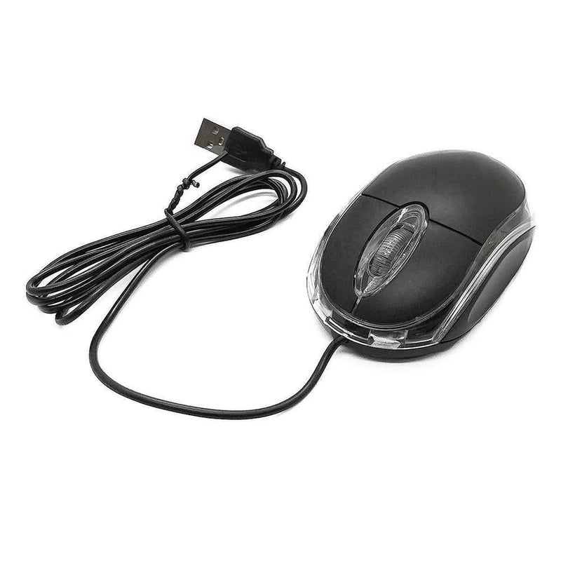 Mouse Brx 1000dpi Usb 3 Botões Preto